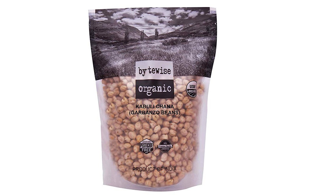 Bytewise Organic Kabuli Chana (Garbanzo Beans)   Pack  500 grams